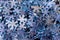 Background made of lots colorful snowflakes