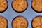 Background of many muffins
