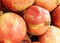 background of many pomegranate fruits