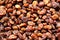 Background many raisins tasty brown color texture