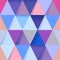 Background of many small triangles of different colors polygonal