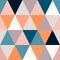 Background of many small triangles of different colors polygonal
