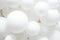 Background of many white balloons. white texture