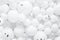 Background of many white balloons. white texture