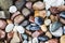 Background of marine pebbles