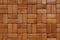 Background. The mat is made of rectangular, sanded and varnished bamboo wood blocks