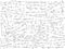 Background of mathematical formulae on white background