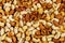 Background of mixed nuts walnuts, pistachio, almond, peanut, cashew, hazelnut