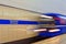 Background of motion blur of speed train in the subway. Underground vehicle dynamic motion.