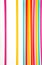 Background with multicolored straws parallel lines