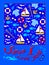 Background for nautical poster or maritime book. Modern print for kids clothes and fabric. Beautiful greeting with lettering for