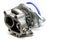 Background of new turbocharger with copy space.