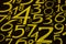 Background of numbers. from zero to nine. Numbers texture. Currency symbols. Numerology. Mathematical equations and formulas