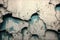 Background with old distressed cracked grey concrete wall