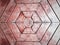 Background of Old Vintage Hexagonal Wooden Tiled Floor