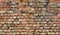 Background of an old weathered brick wall