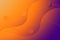 Background with orange gradations and circles and curves