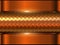 Background orange metallic 3d chrome