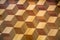 Background of parquet various wood species image volume squares. Backgrounds Structure