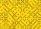 Background pattern of 70 yellow dices, random ordered