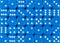 Background pattern of blue dices, random ordered