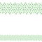 Background pattern border frame with clover leaves