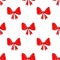 Background pattern of many bows. Seamless vector. Print for textiles