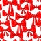 Background pattern of many bows. Seamless vector. Print for textiles