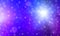A background pattern of pinks blues and violets with snow crystals, stars and flashes of bright lights
