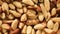 Background of peeled brazilian nuts