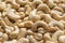 Background of peeled cashew nuts