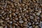 Background picture, fresh roasted coffee beans,whole bean coffee