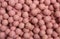 Background of pink balls of wool