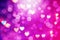 Background pink light gradient bokeh hearts purple 