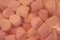 Background of pink marshmallows.