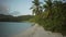 Background Plate of A long stretch of Caribbean beach during the evening