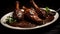 background plate mexican food mole