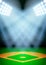 Background for posters night baseball stadium in