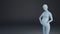 Background pregnant woman 3D rendering