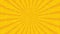 Background with pulsating white circles and sun on yellow background