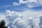 Background in rain season Stratocumulus cloudscape on the sky