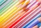 Background of rainbow coloured pencils