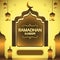 Background ramadhan islamic ornament vector gold