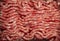 Background of raw minced meat