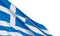 Background with a realistic waving Greece flag.