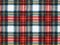 Background of Red and Blue Plaid Fabric