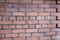 Background, red brick masonry