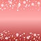 Background red christmas snowflakes star dots