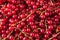 Background of red currants. Fresh berries closeup. Top view. Background of fresh berries. Various fresh summer fruit. Red food. Im