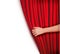 Background with red velvet curtain